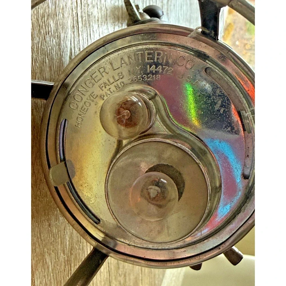 Vintage Conger Lantern Co No 14472 Railroad Lantern Honeoye Falls NY